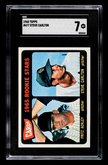 1965 Topps Steve Carlton Rookie #477 SGC 7 (NM) PWCC-E "Top 15%"