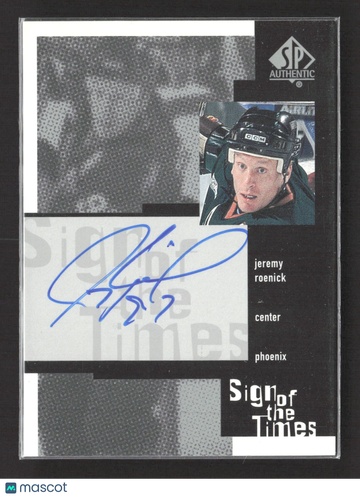 2000 Upper Deck SP Authentic Sign of the Times Jeremy Roenick #JR