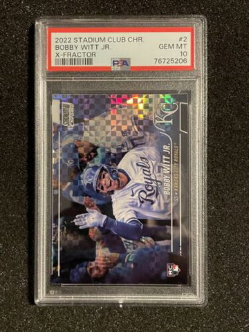 2022 Topps Stadium Club Chrome Bobby Witt Jr. #2 X-Fractor Rookie PSA 10 Royals