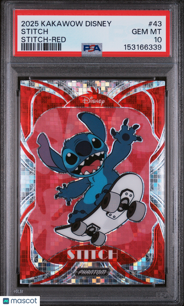 2025 Kakawow Phantom Disney Stitch Stitch #43 PSA 10