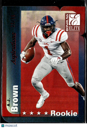 A.J. Brown 2019 Donruss Elite Football Aspirations /99 Tennessee Titans