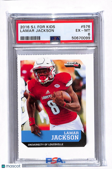 2016 S.I. For Kids Lamar Jackson #576 PSA 6