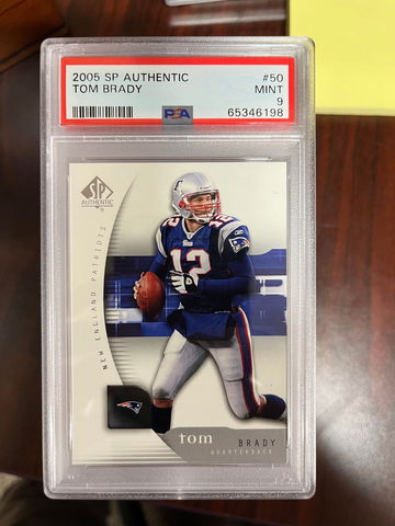 2005 SP Authentic Tom Brady PSA 9