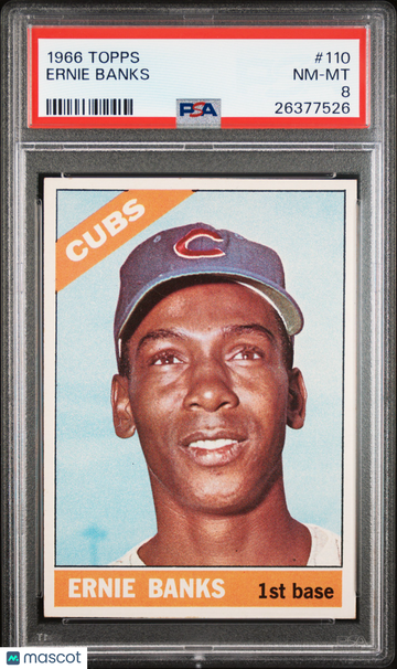 1966 Topps Ernie Banks #110 PSA 8
