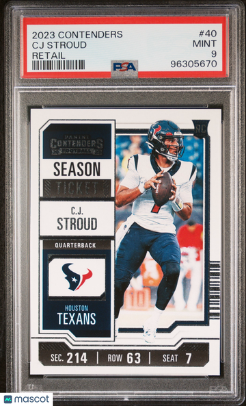 2023 Panini Contenders Cj Stroud #40 Retail PSA 9