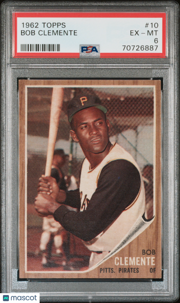 1962 Topps Bob Clemente #10 PSA 6