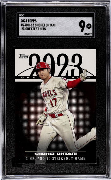 2024 Topps #23GH-13 Shohei Ohtani '23 Greatest Hits SGC 9