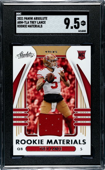2021 Panini Absolute Trey Lance Rookie Materials Rookie Patch SGC 9.5