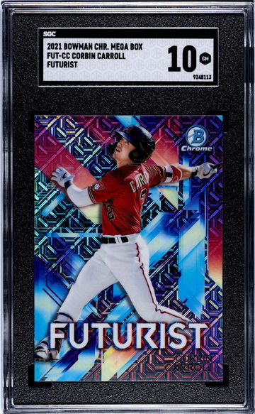2021 Bowman Chrome Mega Box #FUT-CC Corbin Carroll Futurist SGC 10