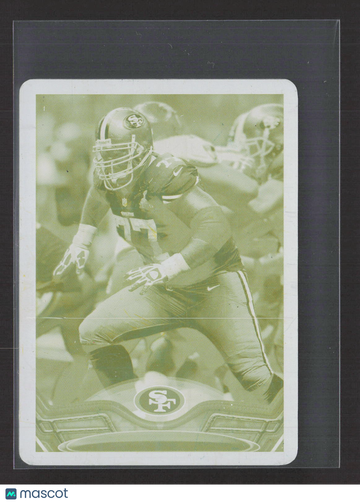 2013 Topps Mini Football Mike Iupati #29 Yellow Printing Plate Printing Plate