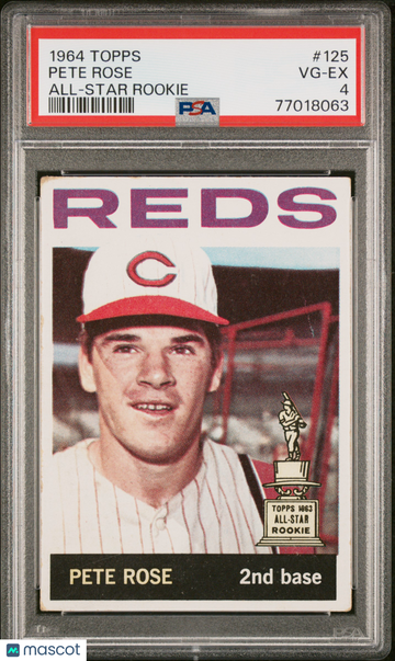 1964 Topps Pete Rose #125 All Star Rookie PSA 4