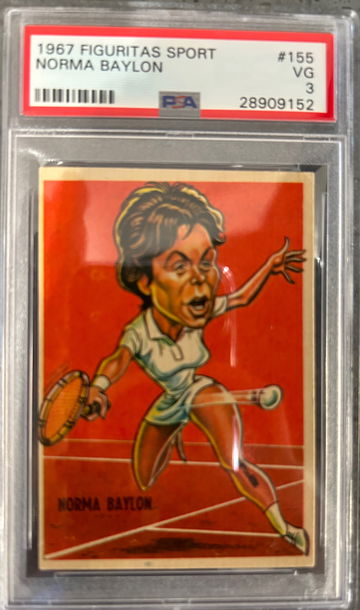 1967 Figuritas Sport Norma Baylon PSA 3