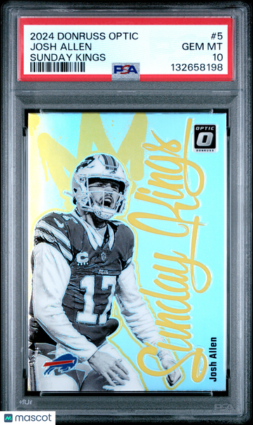 2024 Panini Donruss Optic Sunday Kings Josh Allen #5 PSA 10