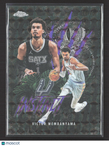 2025 Topps Chrome Instinct Victor Wembanyama #INS-9 Black Refractor