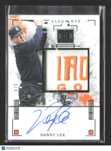 2025 Panini Impeccable LIV Golf Elegance Danny Lee #JMA-DL /4 Jersey Patch Memorabilia