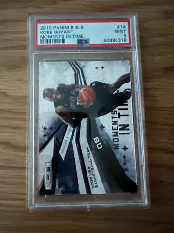 2010 Panini Kobe Bryant Moments in Time #14 PSA 9