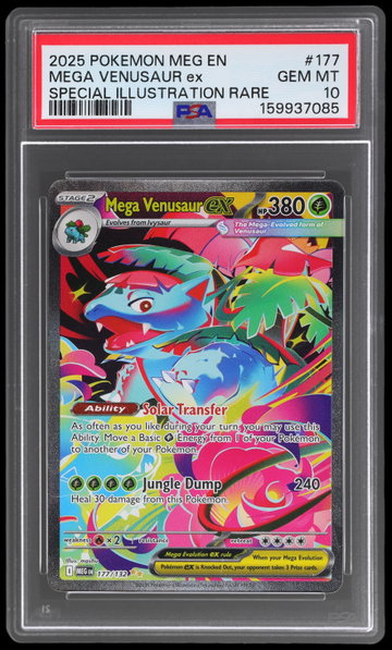 2025 Pokemon Mega Evolution Mega Venusaur EX Special Illustration Rare PSA 10