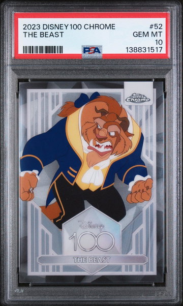 2023 Topps Chrome Disney100 the Beast #52 PSA 10