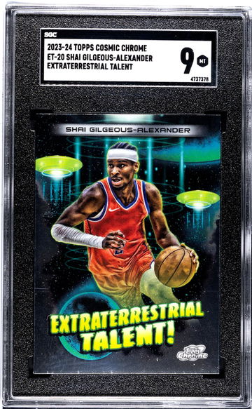 2023-24 Topps Cosmic Chrome #ET-20 Shai Gilgeous-Alexander Extraterrestrial Talent SGC 9