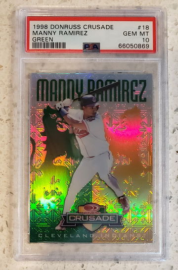 1998 Donruss Crusade Green Refractor #/250 PSA 10 Pop 6!