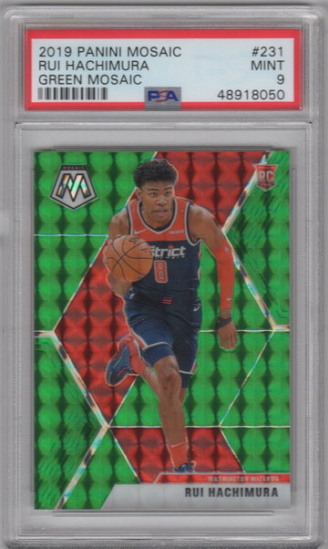 2019 Mosaic Rui Hachimura Green PSA 9