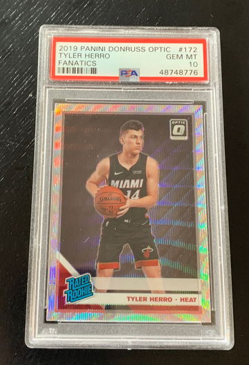 Tyler Herro 2019 Optic Fanatics Silver Wave PSA 10