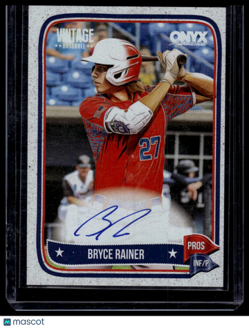2024 Onyx Vintage Bryce Rainer #VABRRA Autographs AU