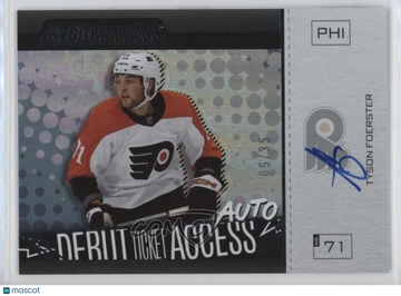 2023-24 Upper Deck Credentials Horizontal Debut Tyson Foerster #DTAAH-TF [None] 05/35 Rookie