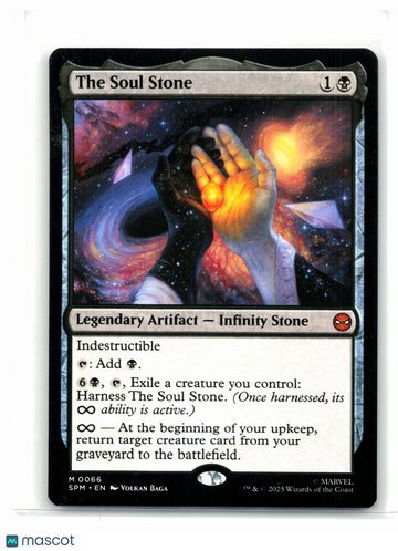 Marvel's Spider-Man The Soul Stone Nonfoil Mythic #0066