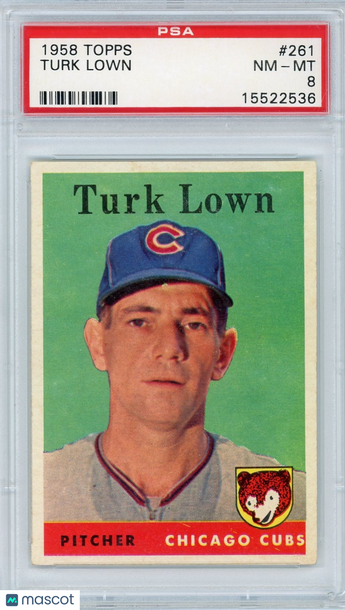 1958 Topps Turk Lown #261 PSA 8