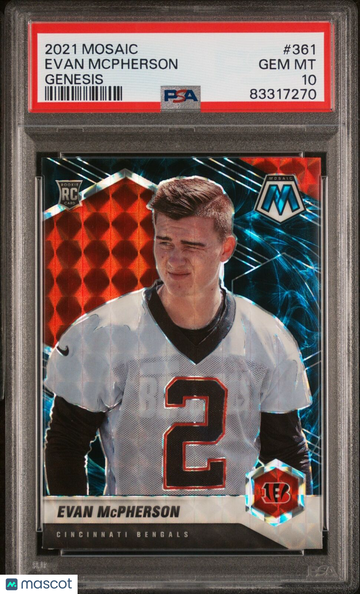 2021 Panini Mosaic Evan Mcpherson #361 Genesis PSA 10