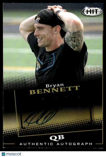 2015 SAGE HIT Bryan Bennett #A57 Autographs Black AU