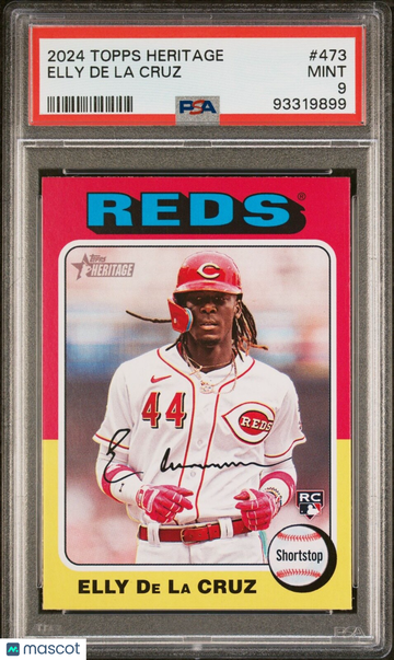 2024 Topps Heritage Elly De La Cruz #473 Rookie PSA 9
