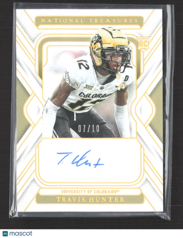 2025 Panini National Treasures Collegiate Travis Hunter #RS-THR /10 RC
