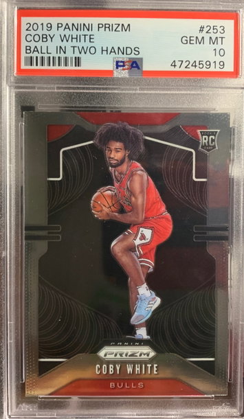 Coby White Prizm Variation PSA 10