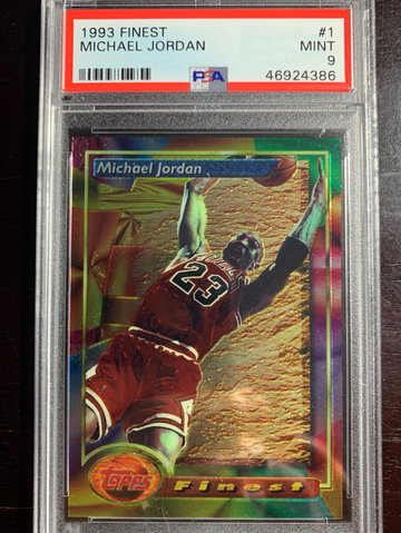 1993 Finest #1 Michael Jordan PSA 9