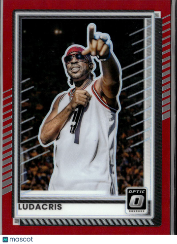 Ludacris 2025 Panini Donruss Optic Prizm Red /99 Atlanta Hawks