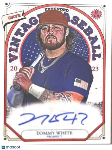 2023 Onyx Vintage Extended - Blue Signatures Tommy White #VATW