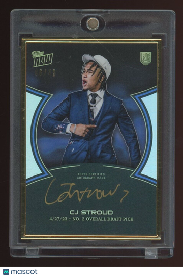 2023 Topps Now C.J. Stroud #49 Blue Rookie Gold Frame Topps