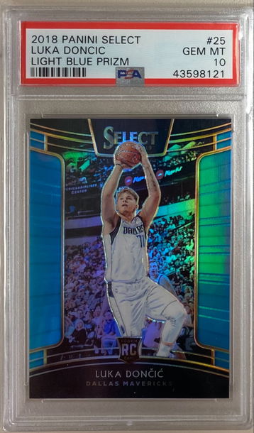 2018 Select Light Blue Luka Doncic #25 Rc /299 PSA 10 (Super low Pop)