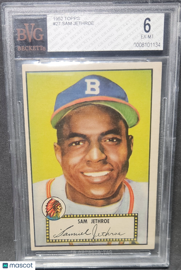 1952 Topps Sam Jethroe #27 BVG 6