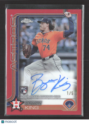 2025 Topps Chrome Bryan King #RA-BK Red Refractor /5 RC