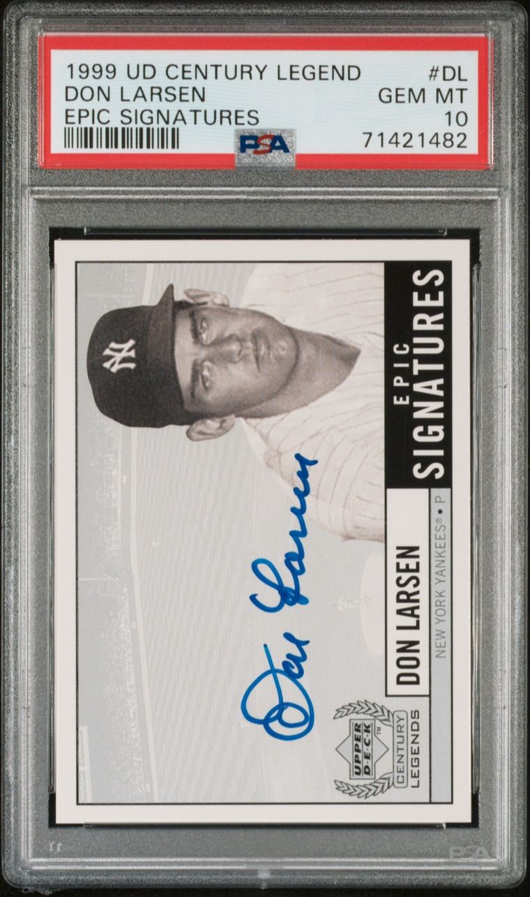 1999 Upper Deck Century Legends Epic Signatures Don Larsen