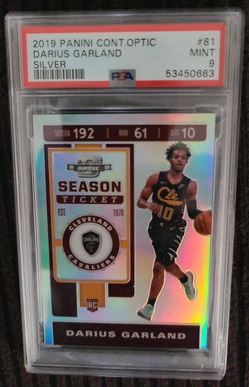 2019 Panini Optic Contenders Silver Darius Garland PSA 9
