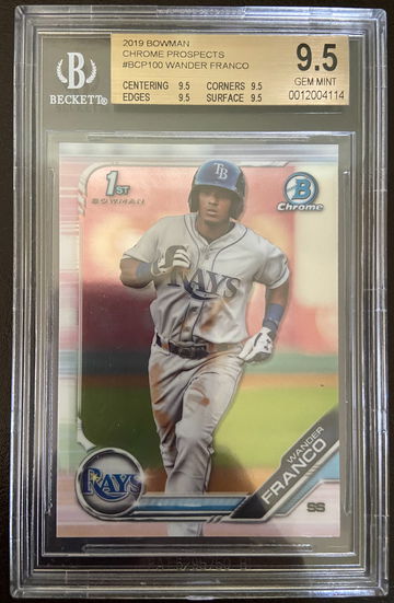 2019 Bowman Chrome Prospects Wander Franco BGS 9.5