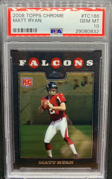 2008 Topps Chrome Matt Ryan - PSA 10
