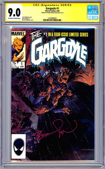 GARGOYLE #1 CGC-SS 9.0 *SIGNED BERNIE WRIGHTSON* DEMATTEIS WRIGHTSON CVR 1985