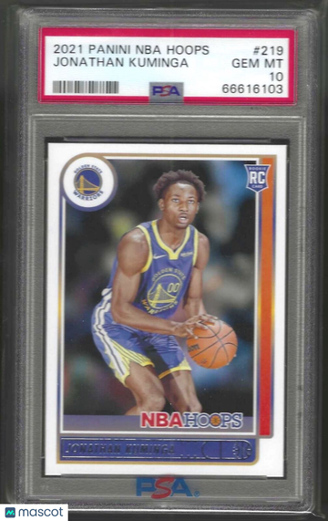 2021 Panini NBA Hoops Jonathan Kuminga #219 PSA 10