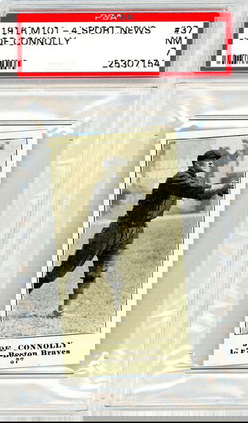 1916 M101-4 Sporting News Joe Connolly #37 PSA 7 P1272