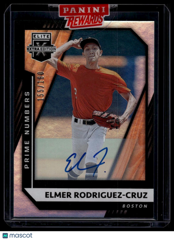 2021 Panini Elite Extra Edition Elmer Rodriguez-Cruz #97 Prime Numbers A SN